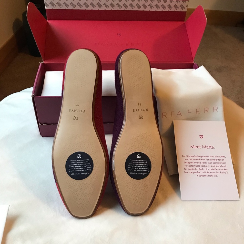 NEW Marta Ferri Rothy’s in Cherry Violet - Picture 6 of 8